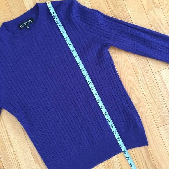 Cashmere cable knit sweater sz small - Picture 4 of 8
